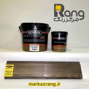 رنگ چوب پایه آب گردویی تیره مینوکس 1 لیتری