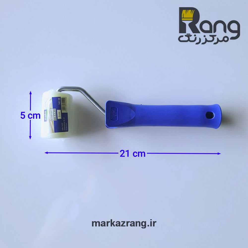 غلتک فومی ۵ سانت ماکو آلمان مخصوص رنگ روغنی و آکریلیک - Image 2