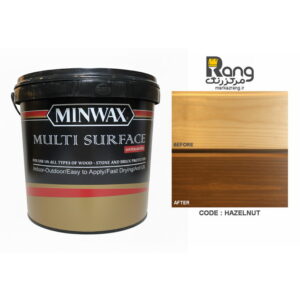 رنگ چوب پایه آب مینوکس ، کد فندقی ، 4LT لیتری