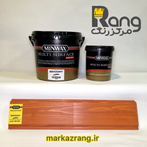 رنگ چوب پایه آب ماهگونی مین‌وکس 1 لیتری