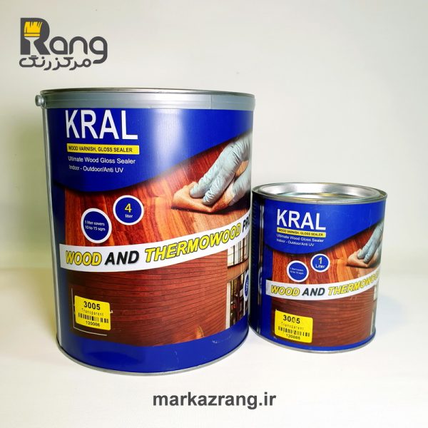 روغن محافظ چوب KRAL، روغن کرال کد 3005 گالن 4 لیتری