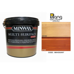 رنگ چوب پایه آب مینوکس ، کد ماهگونی ، 4LT لیتری