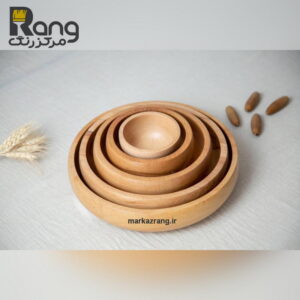 کاسه چوبی راش قطر 10 سانت با پوشش روغن ظروف چوبی ایتالیایی دارای استاندارد خوراکی