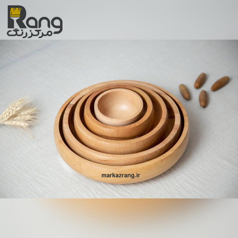 کاسه چوبی راش خام قطر 10 سانتیمتر (چوب راش وارداتی)