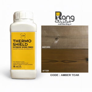 رنگ ترمووود گیاهی ترموشیلد هامرز ، سپر محافظ ترمووود ، کد Amber Teak امبرتیک ، 1LT لیتری