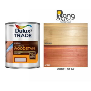 رنگ چوب دولوکس، کد DT04، رنگ رزوود ROSEWOOD، حجم 1LT لیتری