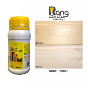 رنگ چوب گیاهی پریمیوم هامرز ، محافظت کامل با یک دست اجرا ، کد White سفید ، 250ml میلی