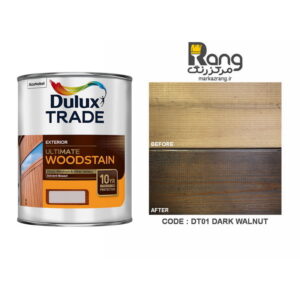 رنگ ترمووود دولوکس، کد DT01، رنگ گردویی تیره DARK WALNUT، حجم 1LT لیتری